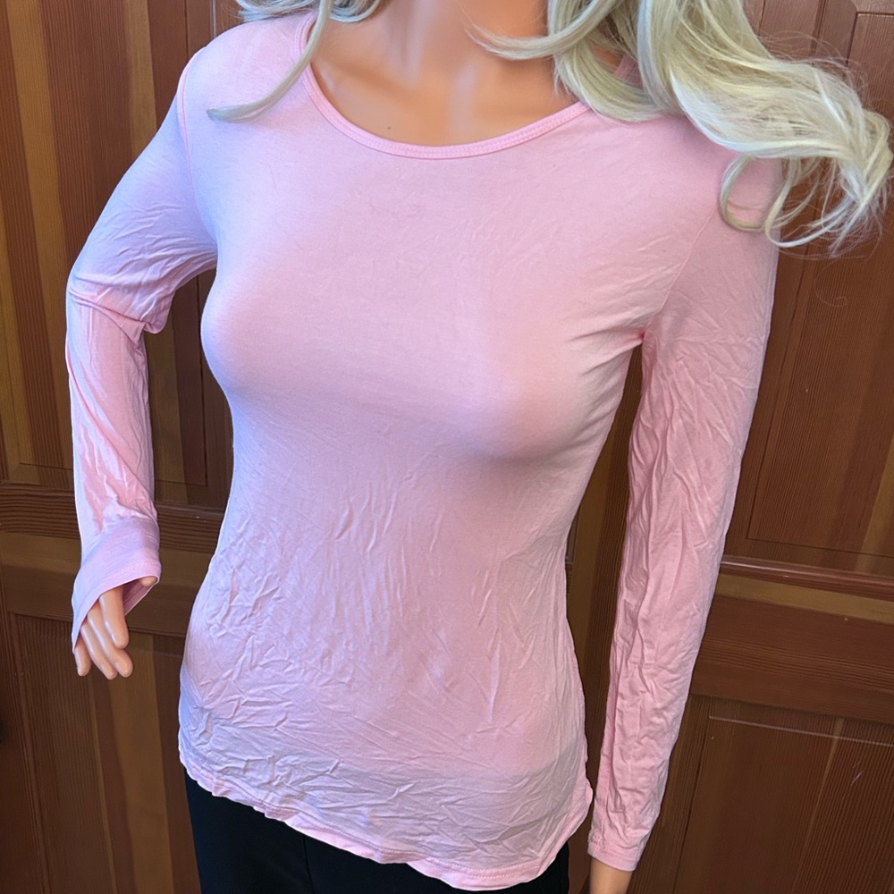 Pink Open Back Yoga Top - Picture 9 of 15